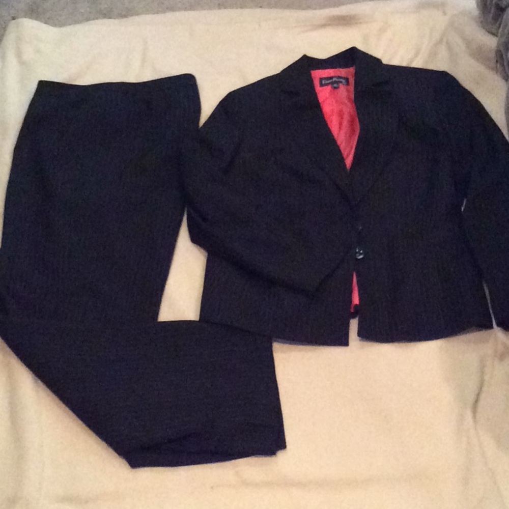 Pinstriped suit